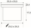 SLV No. 229383 DASAR 255 LED Bodeneinbauleuchte asymmetrisch Edelstahl 316 34W 3000K Bild 2