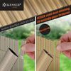 KESSER® PVC Sichtschutzmatte Sichtschutzzaun 80x300 cm | Balkonverkleidung Windschutz | verstärkte Lamellen für Garten Balkon & Terrasse | Balkonumrandung inkl. Kabelbindern & Abdeckung Bambus Bild 5