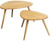 Kare Design Beistelltisch Vigo (2-teilig), Braun, Couchtisch, Nachttisch, Ablage, Eichen Holz, 40 x 67 x 51 cm (H/B/T) Bild 4