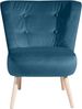 Sessel Kassi Bezug Samtvelours Buche natur / petrol 22364 Bild 3