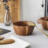 HOME DECO FACTORY, KA0337, Acacia Bowl 16 cm, Versatile Salad Bowl and Bowl, elegant and Natural Design, ideal for Salads and Fruits, Easy Maintenance, Brown Bild 3