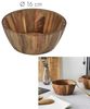 HOME DECO FACTORY, KA0337, Acacia Bowl 16 cm, Versatile Salad Bowl and Bowl, elegant and Natural Design, ideal for Salads and Fruits, Easy Maintenance, Brown Bild 2
