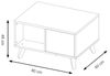 Couchtisch Cozy Wohnzimmertisch 80x60x48cm Eiche Rustikal teilmassiv Bild 3
