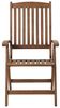 Set mit 6 Stühlen und Sitzkissen AMANTEA Akazienholz Cremeweiß Bild 5
