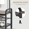 HOMCOM Garderobenständer Kleiderständer mit Schuhbank Bild 4