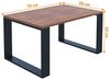 AKKE Außergewöhnlicher Couchtisch Beistelltisch für Wohnzimmer | Kaffee Tee Wohnzimmertisch Tisch | Coffee Table | Zimmer Schlafzimmer Möbel | Deko Modern Burgund 70 x 50 x 55 Bild 2