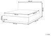 Wasserbett Bouclé LAVAUR 160 x 200 cm Beige Bild 3