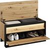 Garderoben-Set Quant VII Kleiderschrank, Kommode, Schrank, Spiegel, 2x Kleiderhaken (Farbe: Artisan Eiche / Schwarz + Velo 637) Bild 5