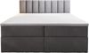 Palermo Boxspringbett mit Bettkästen H3 Matratze mit Topper (Grau, 160x200 cm) Bild 5