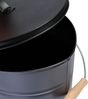Kamino Flam Aschekasten Ascheeimer, schwarz, 15 l, mit Deckel 333251 Bild 4
