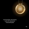 SLV LED Illusion Globe 125 Crescent slanting, LED-Leuchtmittel, smokey, E27, PHASE, 6W, 1900K - LED Lampen Sockel E27 Bild 3