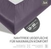 Bettwaesche-mit-Stil Mako-Satin Spannbettlaken lila (malve) 270x200cm Bild 3