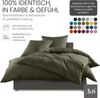 Mako-Satin Spannbettlaken dark olive 140x200cm Bild 4