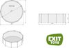 Exit Stahlrahmen Aufstellpool | Grau | 450x122 cm | Inkl. Sandfilteranlage Bild 4