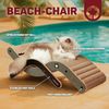 Canadian Cat Company Kratzbrett Design-Kratzmöbel Beach Chair, Katzenliege, Sonnenliege für Katzen, dunkel, 70 x 35 x 25 cm Bild 2