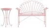 Beliani 'CAVINIA' Bistro Set CAVINIA, Metall Rosa Bild 1
