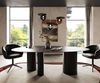 Esstisch Edge Oval 220x120 Keramik Laminam® Nero Greco Anthrazit Troa Metall Schwarz Bild 3