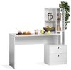 Esstisch Denton Weiß 136 x 55 cm mit 2 Schubladen Vicco Bild 5