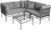 Greemotion 'Toulouse' Lounge-Set 2-teilig, hellgrau / anthrazit 180/210 x 42 x 70 cm