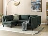 Beliani 'Unstad' Sofa, Grün, Leinenoptik, 72 x 76 x 228 cm, ohne Ottomane, U-Form Bild 2
