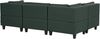 Beliani 'Unstad' Sofa, Grün, Leinenoptik, 72 x 76 x 228 cm, ohne Ottomane, U-Form Bild 5