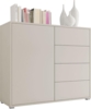 Kommode 'Gesita K1D4SZ', Holz, Cashmere, 100 x 93 x 41 cm