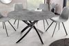 riess-ambiente Esstisch ALPINE 120cm anthrazit/schwarz - rund, Keramik, Beton-Optik, Metall (Einzelartikel, 1-St), mir Sterngestell & Platz für 4 Personen – ideal für Esszimmer & Küche Bild 2