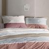 Irisette Easy Soft-Seersucker Bettwäsche 135x200 Streifen rostrot beige 8608-60 Bild 3