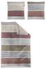 Irisette Easy Soft-Seersucker Bettwäsche 135x200 Streifen rostrot beige 8608-60 Bild 2