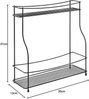 Metaltex Gewürzregal mit 2 Etagen Basalmico Schwarz 443458 Bild 5