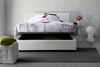 Talamo Italia - Doppelbett Bonella, Bettkasten mit Stoffbezug, 100 % Made in Italy, Öffnung vorne, geeignet für Matratzen 160x200 cm, Weiß Bild 5