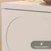 Lomadox Badmöbel-Set DESENZANO-56, (Spar-Set, 3-St, Hochschrank LED-Spiegel Waschtisch), mit 60cm Waschtisch mit Aufsatzbecken und LED-Spiegel, beige Bild 2