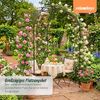 Relaxdays Rosenpavillon aus Metall Bild 3