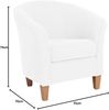 Livia Sessel Veloursstoff Creme Buche Natur Bild 2