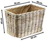Kobolo Kaminholzkorb Holzkorb aus Rattan mit Jute und stabilen Rollen Bild 3