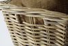 Kobolo Kaminholzkorb Holzkorb aus Rattan mit Jute und stabilen Rollen Bild 5