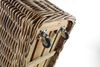 Kobolo Kaminholzkorb Holzkorb aus Rattan mit Jute und stabilen Rollen Bild 4