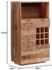 Highboard Altholz massivum Oldwood 80x145x40 cm braun rustikale Holzkommode Weinschrank Küchenschrank Landhausstil Wohnzimmerschrank Bild 3