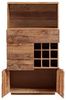 Highboard Altholz massivum Oldwood 80x145x40 cm braun rustikale Holzkommode Weinschrank Küchenschrank Landhausstil Wohnzimmerschrank Bild 5
