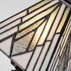 Licht-Erlebnisse Tischleuchte FLORENCE, ohne Leuchtmittel, Glas Metall 32,3 cm hoch in Bronze Antik Mehrfarbig E14 Tiffany Stil Bild 4