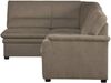 CAVADORE Ecksofa Pisoo mit Federkern / Kleine Eckcouch mit Schlaffunktion / Ottomane links / 245 x 89 x 161 / Mikrofaser hellgrau Bild 3