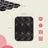 wenco Muffinform 12er – antihaft Backblech / Spülmaschinengeeignet / Karbonstahl – Muffinblech für 12 Muffin – Hitzebeständig bis 220°C, nur wenig Fett oder Butter zum Backen benötigt Bild 2