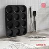 wenco Muffinform 12er – antihaft Backblech / Spülmaschinengeeignet / Karbonstahl – Muffinblech für 12 Muffin – Hitzebeständig bis 220°C, nur wenig Fett oder Butter zum Backen benötigt Bild 5