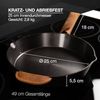 Moritz & Moritz Bratpfanne Gusseisenpfanne 28cm, Gusseisen (Set), Alle Herdarten Ofen & Grill geeignet, Voreingebrannt Bild 2