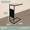Beistelltisch - Sonoma Eiche / Metall - 64 x 25 x 67cm Bild 2