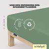 Schlafgut 'Easy' Spannbettlaken, Jersey, 100% Baumwolle, rundum Gummizug, für Matratzen bis 22 cm Höhe, Green Mid, L 140x200 cm - 160x200 cm Bild 3