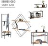 Wenko 50764800, Schweberegal, Wandverteiler, Metall, Holz, Schwarz, Holz, Universal, 2 Regale Bild 5