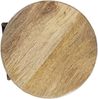 Soma Drehhocker Barhocker Hocker Drehstuhl höhenverstellbar Liverpool Holz Metall-Gestell schwarz (BxHxL) 34 x 75 x 34 cm schwarz matt - tabacco Bild 4