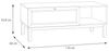Forte PENKRIDGE Couchtisch 110, Landhausstil Sofatisch, 1 Schublade, 1 offenes Fach, Wohnzimmer, Holzwerkstoff, Secret Grey | Schlammeiche Holzdekor, 110 cm breit x 43,8 cm hoch x 60 cm tief Bild 2