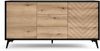 Selsey 'Boulia' Sideboard 2-türig mit 3 Schubladen und Fischgrätmuster, 77 x 154 x 39 cm Bild 4